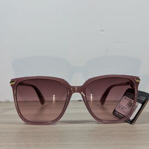 Foster Grant Pink Mauve Sunglasses Womens Square Gradient Lens UV400 NWT